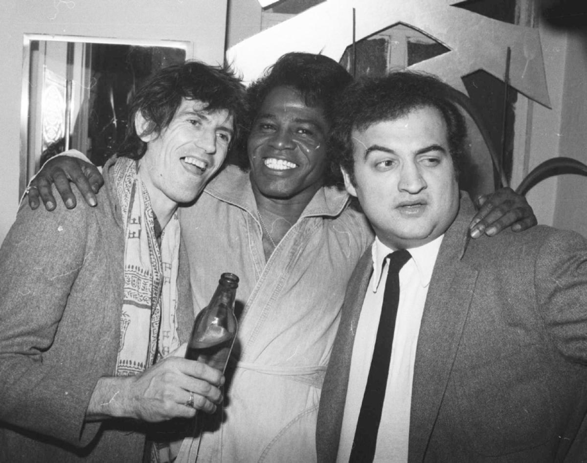 group photo with James Brown and Keith Richards